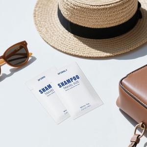 Sobres <span class=keywords><strong>de</strong></span> Champú Ecológicos Biodegradables <span class=keywords><strong>de</strong></span> PET con Logotipo Personalizado, Desechables y Reciclables, para Hoteles, Tamaño Viaje - Product Image 5