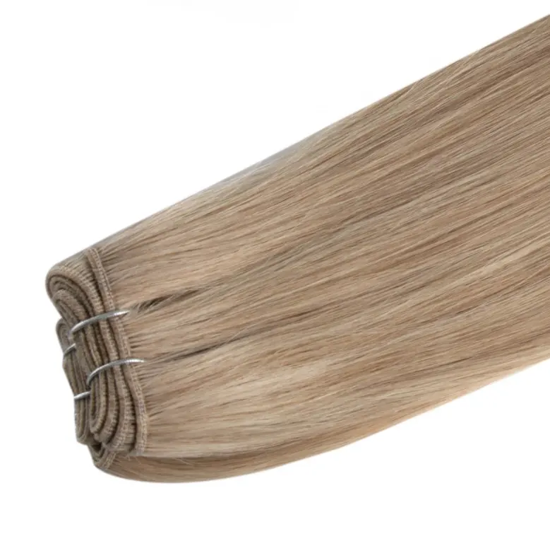 Wholesale Virgin Hair Manufacturers Cheap Natural Straight Blackdark Brownlight Brown Thick Machine Weft Hair Extension