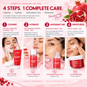 Produits de soin coréens en marque privée, bio, véganes, antioxydants, unifiants du teint, coffret soin à la grenade pour peaux noires - Product Image 5