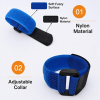Collier réglable en nylon solide pour poulets, anti-coucou, avec boucle auto-adhésive pour volailles et petits animaux
