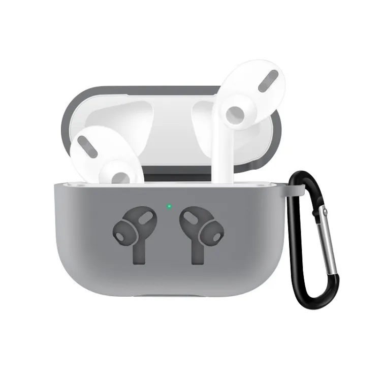 עבור AirPods פרו Flip סיליקון מגן מקרה כיסוי אוזניות אוזניות מקרה עם אנטי-ירידת אבזם