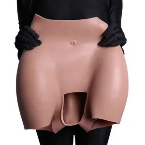 Ropa interior femenina Fesses Soft Hip Push Up Fake Butt Enhancing Buttocks 100% Silicone Bum Panty para mujeres