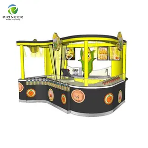 Pioneer Newest Mall Fast Food Kiosk Design For Popcorn and Sweet Corn Kiosk