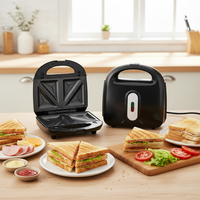 Appareil de cuisson multifonction électrique 3-en-1 12-en-1 en acier inoxydable pour gaufres, saucisses grillées, muffins, gâteaux et sandwichs 800W