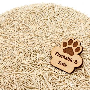 Litière pour chat en tofu Charbon actif Bois Amidon de maïs Agglomération rapide Jetable dans les toilettes Sans blocage Écologique Biodégradable - Product Image 1
