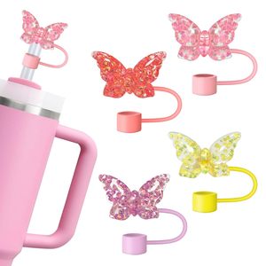 จุกปิดหลอดดูดน้ำลายดอกไม้ซิลิโคน  จุกปิดหลอดดูดน้ำแบบเรียบง่ายทันสมัย  ฝาครอบหลอดพลาสติก  ฝาครอบป้องกันหลอด - Product Image 6