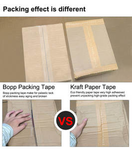 הדפסה מותאמת אישית נייר אריזה נייר סרט חום משלוח boxe קלטת קראפט מים מופעלים קלטת אריזה ממותג עם לוגו - Product Image 3