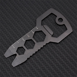 Stainless Steel Keychain <b>Spanner</b> Hex Wrench Multifunction Camping Outdoor Survive <b>Tools</b> Bottle Opener EDC Multitool - Product Image 6