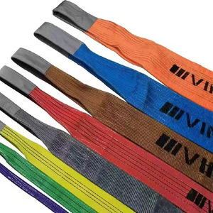 Sangle de levage plate en polyester haute résistance <span class=keywords><strong>4</strong></span> tonnes, facteur de sécurité 6:1, garantie 1 an, gris - Product Image 1