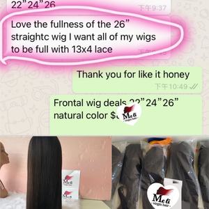 Pelucas de Cabello Humano 100% con Encaje Transparente, de 22 a 30 Pulgadas, Alta Densidad, Cabello Brasileño con Frente de Encaje - Product Image 3