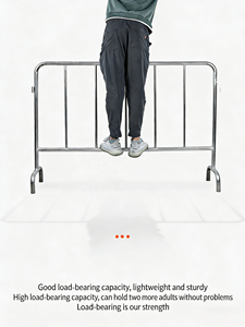 <span class=keywords><strong>Barrière</strong></span> de contrôle des foules temporaire robuste en aluminium thermolaqué, écologique, pour événements sportifs et clôtures de jardin - Product Image 5