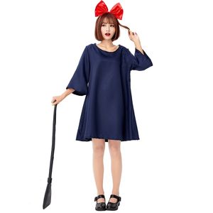 Anime Little Witch Errand Girl Kiki <span class=keywords><strong>disfraz</strong></span> traje americano señoras Halloween Cosplay disfraces Magic Fairy Stage Show disfraces - Product Image 5
