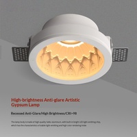 Lampe artistique en plâtre, design moderne, salon, chambre à coucher, salle à manger, bureau, projecteur anti-éblouissement, source de lumière COB, CRI 95, 220V