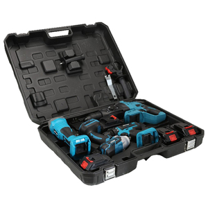 Ensemble d'outils multifonctionnels à batterie au lithium <span class=keywords><strong>4</strong></span> <span class=keywords><strong>en</strong></span> <span class=keywords><strong>1</strong></span> comprenant une meuleuse d'angle, une perceuse électrique à percussion-OEM - Product Image 4