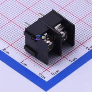 DBT10-7.62-2P-BK-P Barrier Terminal Block Through hole Component (THT),P=7.62mm Connector Two Sides 7.62mm 1x2P Straight Pin - Product Image 2