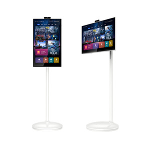 TV Móvil Android 12 con NFC de 32 Pulgadas, Soporte de Piso, Pantalla LCD Digital, Animación, TV Portátil <span class=keywords><strong>para</strong></span> Oficina, Centro Comercial y Hogar - Product Image 3