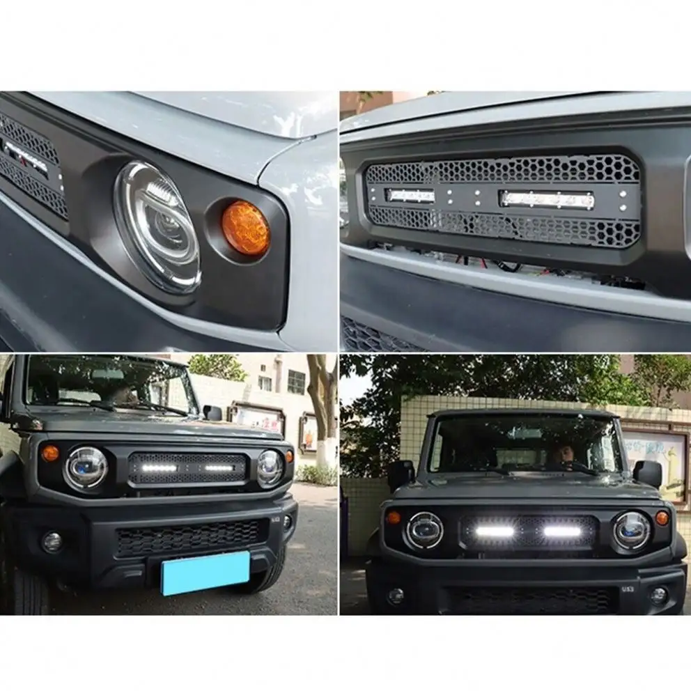 フロントグリルバンパーグリルメッシュはSUZUKI JIMNY JB74W/JB64W2019-2024に適合