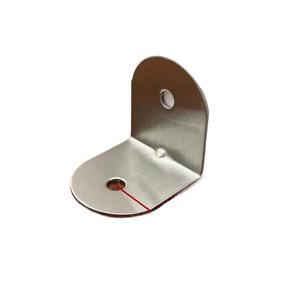 Support d'angle en acier inoxydable en forme de L à 90 degrés pour cloison de toilettes publiques à usage commercial - Product Image 2