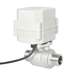 Vanne à boisseau sphérique Wi-Fi Tonhe DN15 en acier inoxydable, double filetage externe, vanne électrique bidirectionnelle pour eau et air - Product Image 2