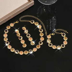 طقم مجوهرات نسائي على طراز مورير، أقراط لامعة، أساور، قلادات، مجوهرات فاخرة لهدايا عيد الحب، مناسبة لمختلف المناسبات - Product Image 5