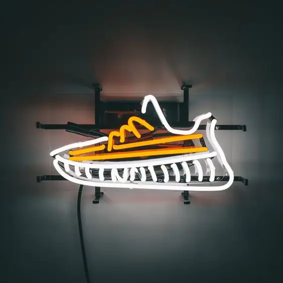 Zapatos Envío Directo diseño personalizado gratuito Led luz de neón nombre Logo letrero de neón para dormitorio fiesta de cumpleaños hogar nieve