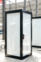 Toilettes portables de luxe en acier, durables et mobiles