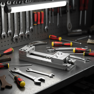 Torno de banco modular Ttake con mordaza fija y descendente, capacidad de 150 mm - Product Image 3