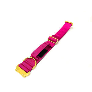 5 सेमी समायोज्य नायलॉन सामरिक नरम नियोप्रोन त्वरित रिलीज गोल्ड मेटल बकल कुत्ते कॉलर हैंडल के साथ हैंडल - Product Image 4