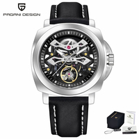 Montre mécanique de luxe Pagani Design PD-YS017 YS017 pour homme, design ajouré, automatique, lumineuse, étanche