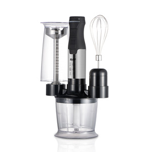 Batidora de Mano de Acero Inoxidable de Alta Calidad, 4 Cuchillas, Perilla de Velocidad, Electrodoméstico de Cocina Eléctrico para Triturar Hielo, Función de Porción Individual - Product Image 3
