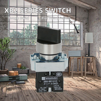 Sakelar Tombol Tekan Logam XB2 Series Self-Return Latching IP65 1NO/2NO 440V 10A Terlaris Kepala Datar Merek IEHC 10000 Kali Penggunaan