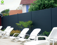 Panneaux de clôture Valla en alliage d'aluminium pour jardin Clôture décorative extérieure à lattes horizontales Clôture de confidentialité Service de modélisation 3D disponible