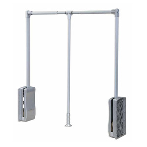 Organizador de Armario Extraíble Wansheng de Acero Inoxidable, Ajustable de 35 a 48 Pulgadas, Capacidad de 30 Kg, para Almacenamiento en Armarios - Product Image 4