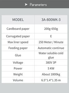 3A 800A-2 PLC Automatic Straight Line Corrugated Carton Box Folding Gluing Machine 380V <b>Small</b> <b>Boxes</b> 1 Year Warranty 1700kg Easy - Product Image 5