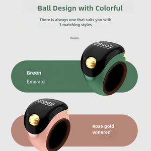 2025 Cầu Nguyện Thông Minh Tally Counter Nhẫn S8 Di Chuyển Bead Thiết Kế OLED Điện Tử Đếm Azan Tasbeeh Nhắc Nhở Có Thể Sạc Lại Vòng - Product Image 2