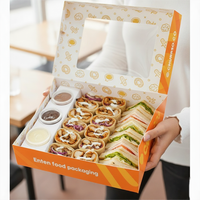 Boîte à pain pita, conteneur pour pain plat moyen-oriental, emballage en papier kraft pour restaurants de shawarma