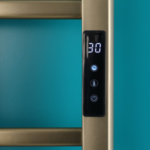 Porte-serviettes chauffant pour hôtel, en acier inoxydable brossé doré, montage mural, chauffe-serviettes intelligent, <span class=keywords><strong>radiateur</strong></span> électrique - Product Image 5