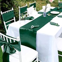 Décoration de fête de mariage : Nœuds de chaise verts, rubans de chaise en soie verte, écharpes de chaise en soie, guirlandes de chaise pour la décoration de la scène et des dossier de chaise
