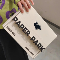 Boîte d'emballage pour vêtements en carton ondulé écologique et recyclable, en forme d'avion, extra-résistante, pour expédition transfrontalière
