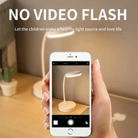 Lampe de bureau pour la protection des yeux, lampe de lecture rechargeable, lampe de chevet pour la chambre à coucher