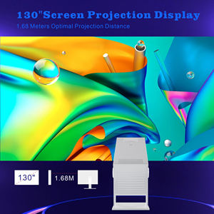 スマートポータブルホームシアタープロジェクター4Kデコードビデオ300 ANSIルーメン<span class=keywords><strong>Android</strong></span> 11 OS Mini機能デュアル<span class=keywords><strong>WIFI</strong></span>プロジェクター - Product Image 3