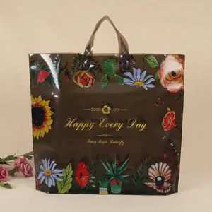 Bolsas portátiles de plástico para embalaje de regalos, para mujer, tienda de ropa para niños, bolsas de compra, embalaje personalizado para ropa - Product Image 1