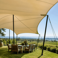 Tente extensible de paysage à installation rapide avec kit d'ancrage au sol pour festivals en plein air