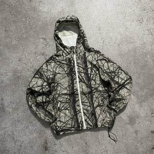 Felpa con Cappuccio da Uomo con Stampa Sublimatica Intensa Motivo Mimetico Real Tree Woodland - Product Image 4