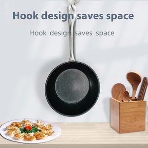 Thiết Kế Hiện Đại Thép Không Gỉ Vòng Không Dính Chảo Khỏe Mạnh Hộ Gia Đình Lớp Phủ Kim Loại Frying Pan Cho Chiên Trứng Bít Tết Bánh - Product Image 4