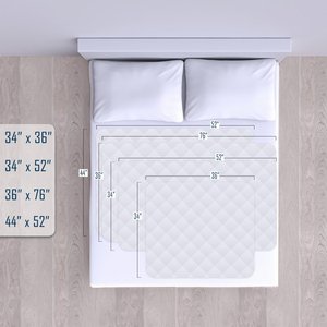 Protège-matelas lavable et réutilisable pour adultes, coussinets absorbants anti-fuites pour l'incontinence, protection de matelas, coussinets pour couches/serviettes hygiéniques - Product Image 5