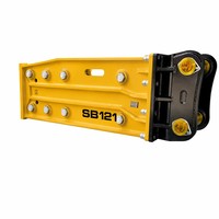 Martillo Hidráulico de Alta Resistencia SB121 para Demolición de Carreteras, para 28-35 Toneladas SY335 PC350 160-180 bar, Directo de Fábrica