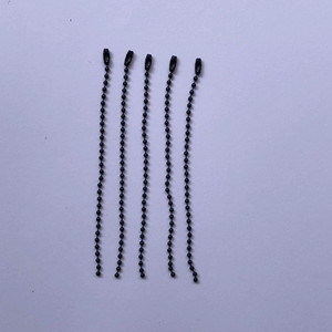 Fabricante personalizado moda alta calidad negro 2,0mm llavero BOLA DE Metal cadena colgante - Product Image 5