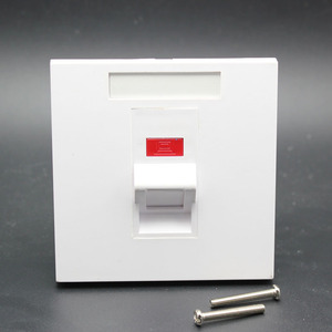 Bevel góc RJ45 kết nối mạng 2-Port faceplate tường Ổ cắm ổ cắm gắn bảng điều khiển 86 loại RJ11 điện thoại ổ cắm faceplate - Product Image 3