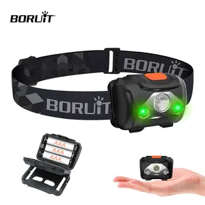 Boruit neue beliebte LED-Scheinwerfer 5 Modi Scheinwerfer grünes Licht für die Jagd Camping LED Licht Scheinwerfer